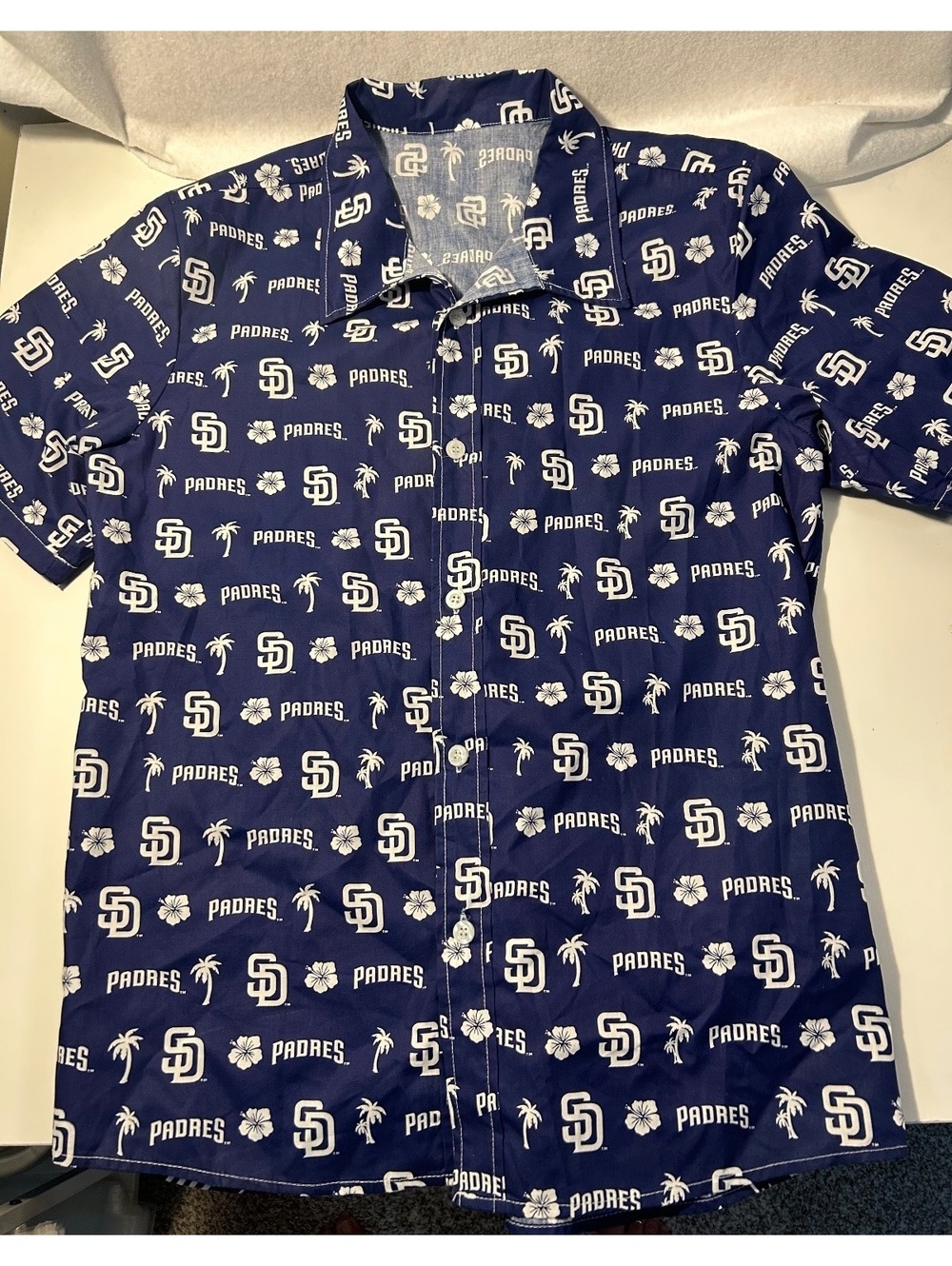 San Diego Padres Short Sleeve Button Up Shirt
